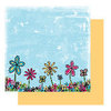 Glitz Design - Sublime Collection - 12x12 Double Sided Paper - Sublime Doodly Floral