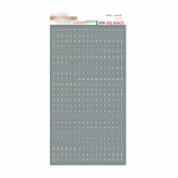 Glitz Design - Love You Madly Collection - Cardstock Stickers - Teeny Alphabet - Grey