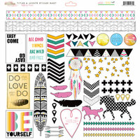 Glitz Design - Wild and Free Collection - 12 x 12 Cardstock Stickers - Titles and Accents