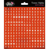 Glitz Design - Love Games Collection - Cardstock Stickers - Teeny Alphabet - Burnt Orange