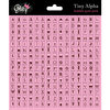 Glitz Design - Afternoon Muse Collection - Cardstock Stickers - Teeny Alphabet - Bubblegum Pink