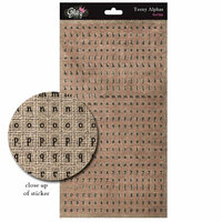 Glitz Design - French Kiss Collection - Cardstock Stickers - Teeny Alphabet - Burlap