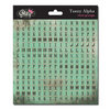 Glitz Design - Cardstock Stickers - Teeny Alphabet - Mint Grunge