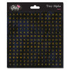 Glitz Design - Cardstock Stickers - Teeny Alphabet - Black