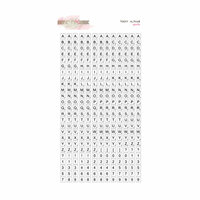 Glitz Design - Yours Truly Collection - Cardstock Stickers - Teeny Alphabet - White