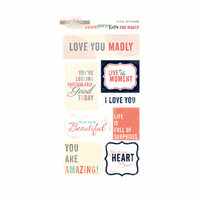 Glitz Design - Love You Madly Collection - Cardstock Stickers - Titles