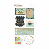 Glitz Design - Uncharted Waters Collection - Cardstock Stickers - Titles