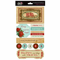 Glitz Design - Happy Travels Collection - Cardstock Stickers - Titles