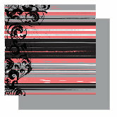 Glitz Designs - Urban Collection - 12x12 Double Sided Paper - Urban Stripe