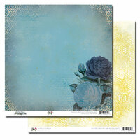 Glitz Design - Vintage Blue Collection - 12 x 12 Double Sided Paper - Rose