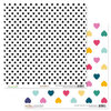 Glitz Design - Wild and Free Collection - 12 x 12 Double Sided Paper - Small Hearts