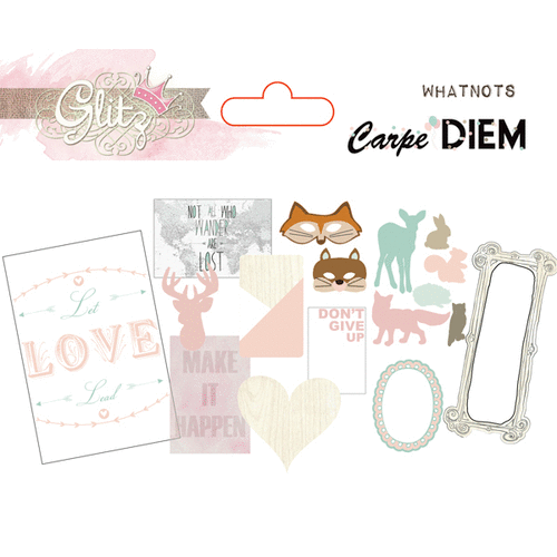 Glitz Design - Carpe Diem Collection - Cardstock Pieces - Whatnots