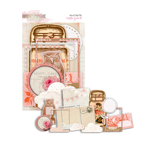 Glitz Design - Hello Friend Collection - Cardstock Pieces - Whatnots