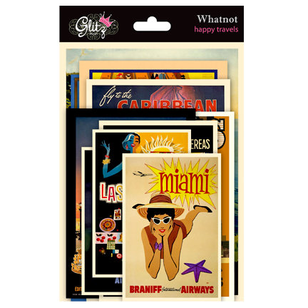 Glitz Design - Happy Travels Collection - Cardstock Pieces - Whatnots
