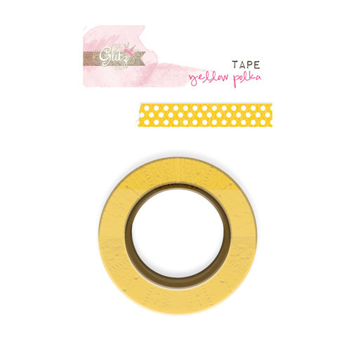 Glitz Design - Yours Truly Collection - Washi Tape - Yellow Polka