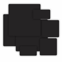 Grafix - Medium Weight Chipboard - Black - Assorted Sizes