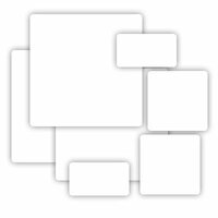 Grafix - Medium Weight Chipboard - White - Assorted Sizes