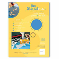 Grafix - Blue Stencil Film - Use to Create Stencils, CLEARANCE
