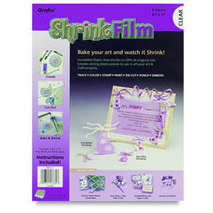 Grafix - Ink Jet Shrink Film - Clear - 8.5x11