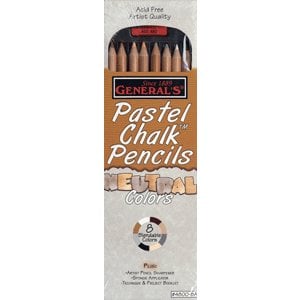 General's Chalk Pencils - Neutral Colors