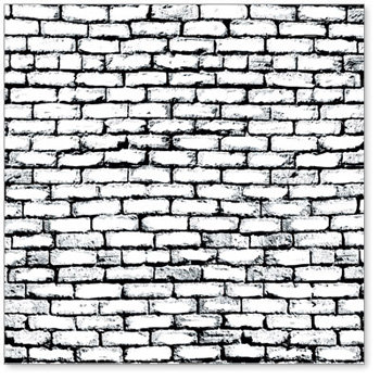 Hambly Studios - Screen Prints - 12x12 Overlay - Brick Wall - Black