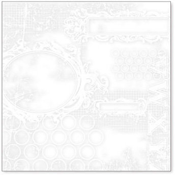 Hambly Studios - Screen Prints - 12 x 12 Overlay Transparency - All Mixed Up - White, CLEARANCE