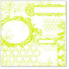 Hambly Studios - Screen Prints - 12 x 12 Overlay Transparency - All Mixed Up - Lime Green, CLEARANCE