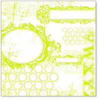 Hambly Studios - Screen Prints - 12 x 12 Overlay Transparency - All Mixed Up - Lime Green, CLEARANCE