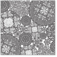 Hambly Studios - Screen Prints - 12 x 12 Overlay Transparency - Doily Decor - Grey, CLEARANCE