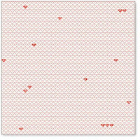 Hambly Studios - Screen Prints - 12 x 12 Overlay Transparency - Little Hearts - Red, CLEARANCE