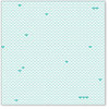 Hambly Studios - Screen Prints - 12 x 12 Overlay Transparency - Little Hearts - Teal Blue, CLEARANCE