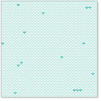 Hambly Studios - Screen Prints - 12 x 12 Overlay Transparency - Little Hearts - Teal Blue, CLEARANCE