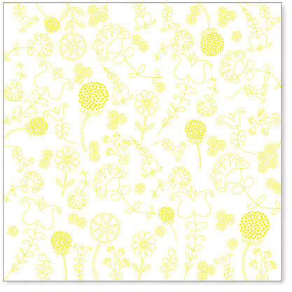 Hambly Studios - Screen Prints - 12 x 12 Overlay Transparency - Embroidery - Yellow, CLEARANCE