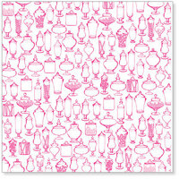 Hambly Studios - Screen Prints - 12 x 12 Overlay Transparency - Sweet Tooth - Pink