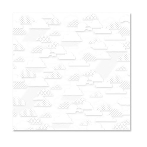 Hambly Studios - Screen Prints - 12 x 12 Overlay Transparency - Rain Clouds - White