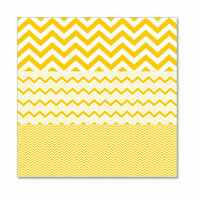 Hambly Studios - Screen Prints - 12 x 12 Overlay Transparency - Herringbone - Chevron Mash Up - Yellow