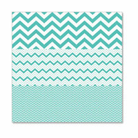 Hambly Studios - Screen Prints - 12 x 12 Overlay Transparency - Herringbone - Chevron Mash Up - Antique Teal Blue