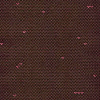 Hambly Studios - Screen Prints - 12 x 12 Paper - Little Hearts - Pink on Bronze