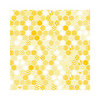 Hambly Studios - Screen Prints - 12 x 12 Paper - Honeycomb - Golden Yellow on White Ice