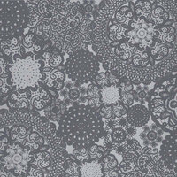 Hambly Studios - Screen Prints - 12 x 12 Paper - Doily Decor - Grey on Silver, CLEARANCE