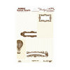 Hambly Studios - Mini Overlays - Journal Cards - Antique White and Brown