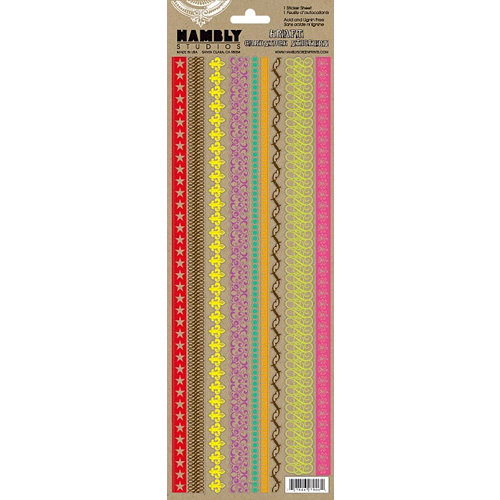 Hambly Studios - Screen Prints - Kraft Cardstock Stickers - On Edge, CLEARANCE