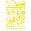 Hambly Studios - Screen Prints - Hand Silk Screened Rub-Ons - Stars - Yellow, CLEARANCE