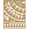 Hambly Studios - Screen Prints - Hand Silk Screened Rub Ons - Banners and Pennants - Antique White