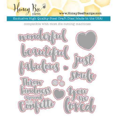 Honey Bee Stamps - Honey Cuts - Steel Craft Dies - Beautiful Life
