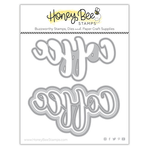 Honey Bee Stamps - Honey Cuts - Steel Craft Dies - Coffee Buzzword