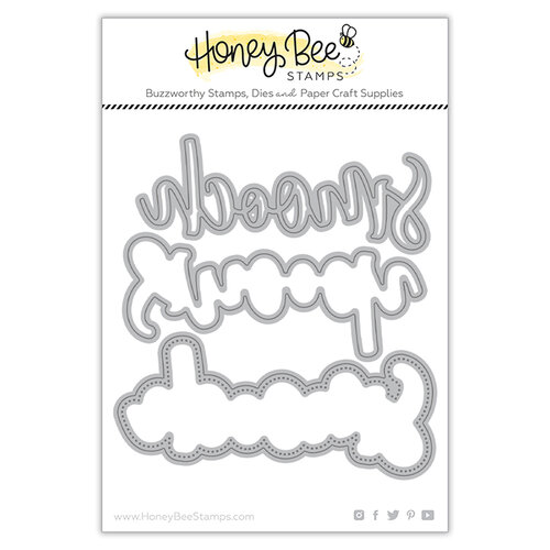 Honey Bee Stamps - Love Letters Collection - Honey Cuts - Steel Craft Dies - Smooch Buzzword