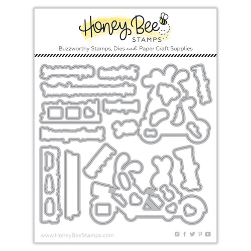 Honey Bee Stamps - Love Letters Collection - Honey Cuts - Steel Craft Dies - Enjoy the Ride