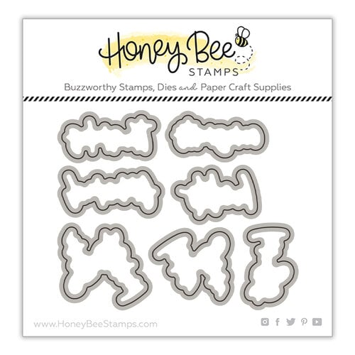 Honey Bee Stamps - Summer Stems Collection - Honey Cuts - Steel Craft Dies - Framed - Anemones