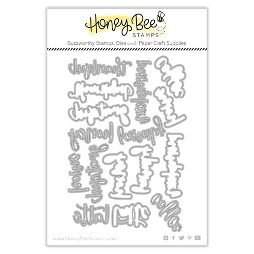 Honey Bee Stamps - Autumn Splendor Collection - Honey Cuts - Steel Craft Dies - Bitty Buzzwords - Fall